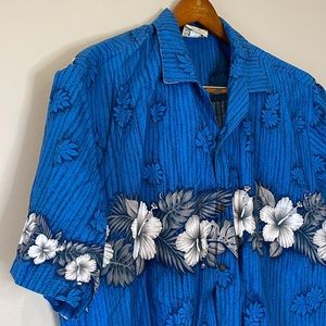 Winnie Fashion Made in Hawaii, Men’s Hawaiian Button-Down Shirt, Size 2XL